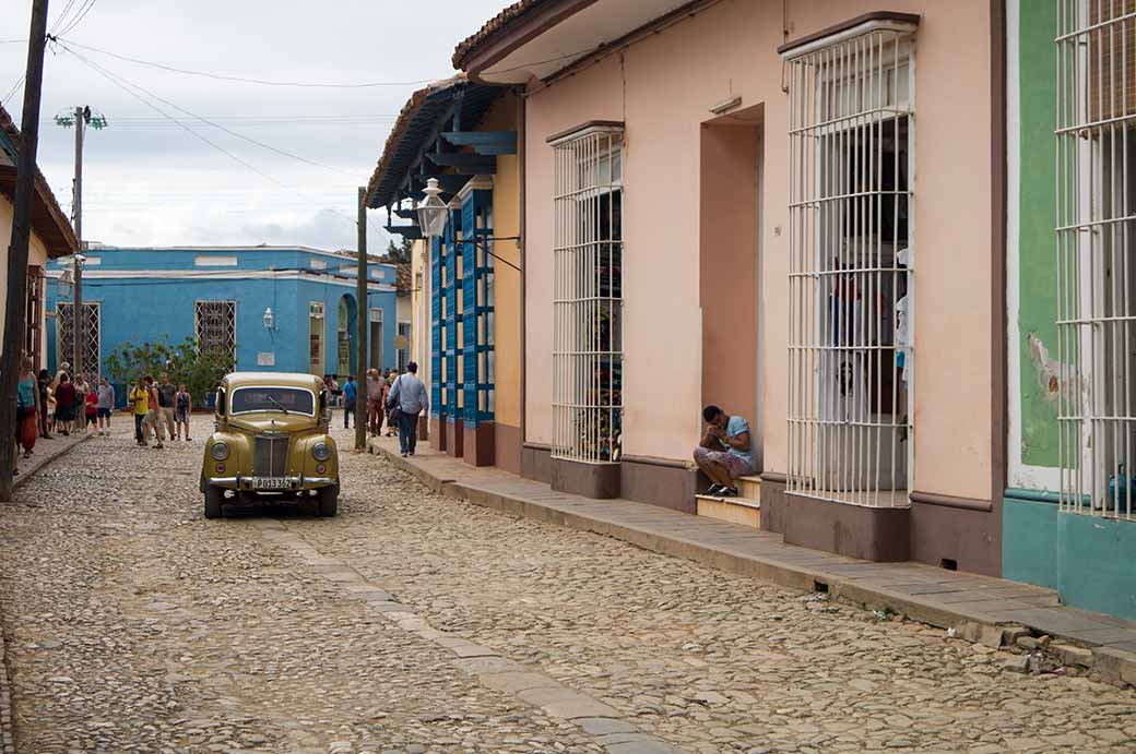 Cobbled street, Trinidad