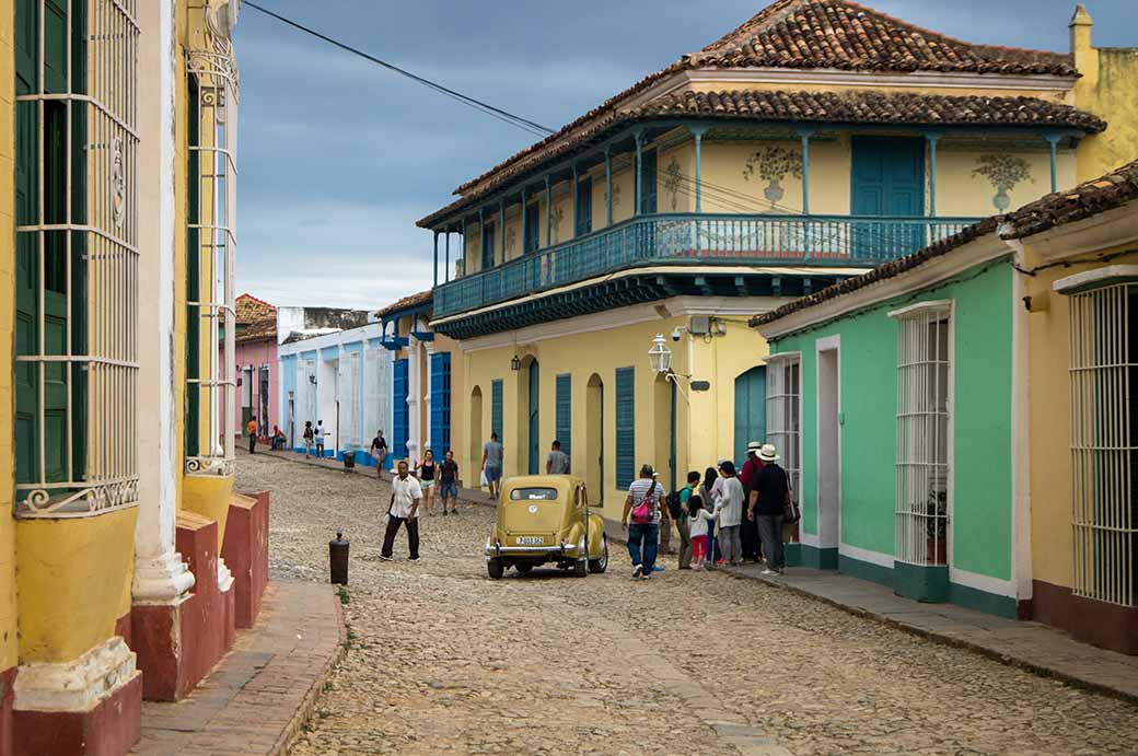 Cobbled street, Trinidad