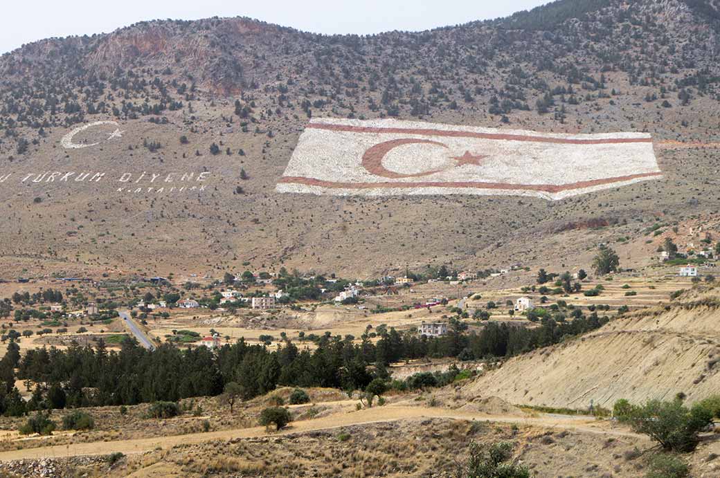 Flags on the hillside