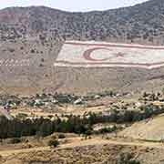 Flags on the hillside