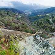 View of Amiantos asbestos mine