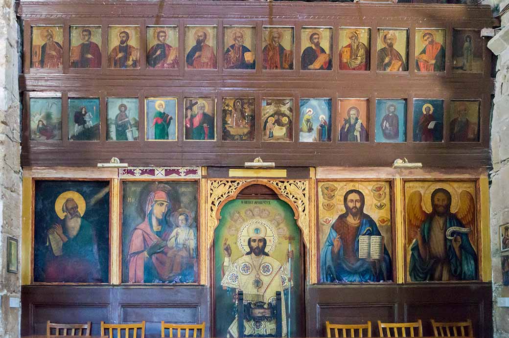 Inside Agia Kyriaki church