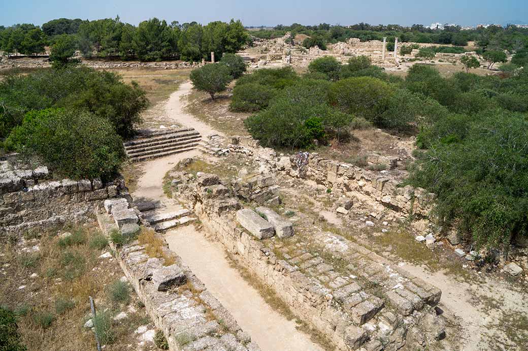 View from the theatre, Salamis