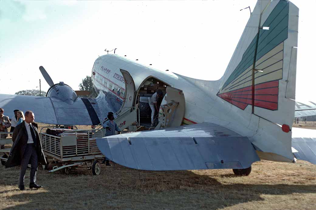 Loading the plane