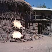 Thatched house