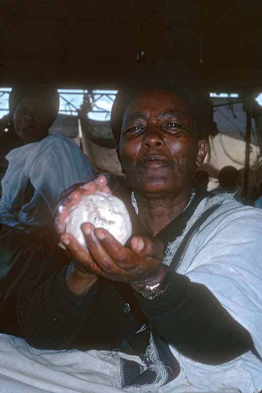 Woman with butter