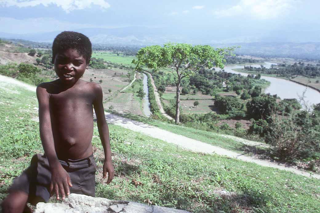 Boy at the Artibonite river