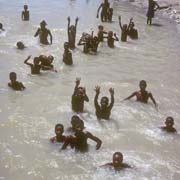 Children swimming