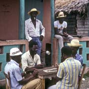 Playing dominoes