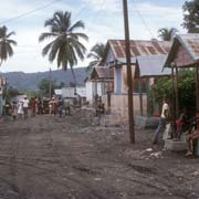 Unpaved back street