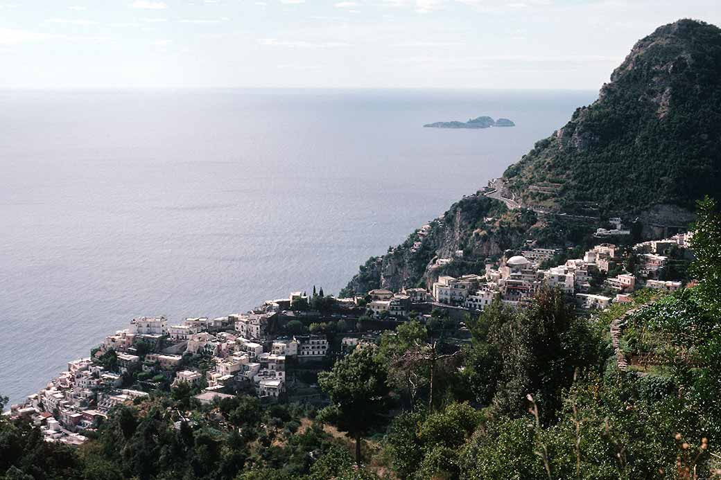 View over Positano