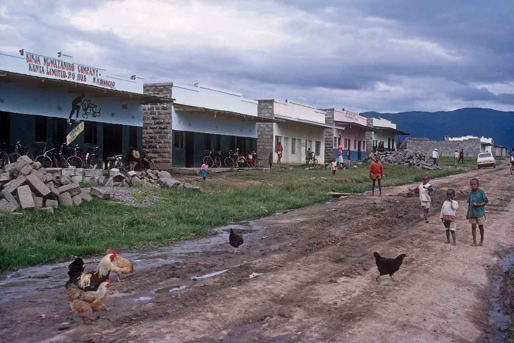 Shops along the street, North Kinangop