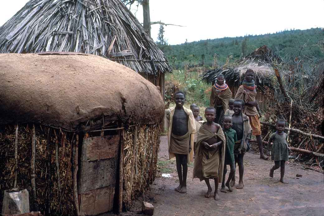 In a Turkana village