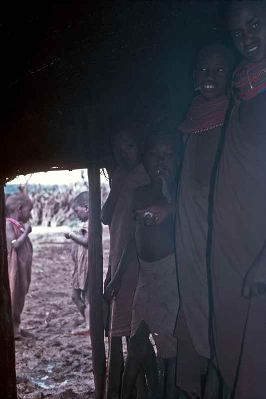 Inside Samburu hut