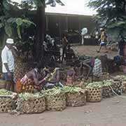 Selling bananas, Malindi