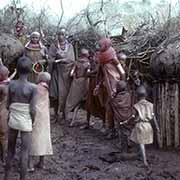 In a Samburu “boma”