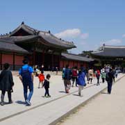 Walkway to palace gates