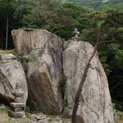 Rock-carved Buddha