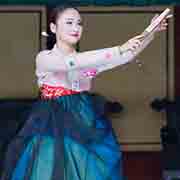 Graceful Korean dance