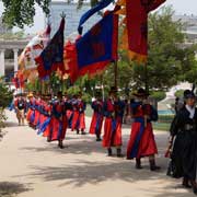 Marching of the guards