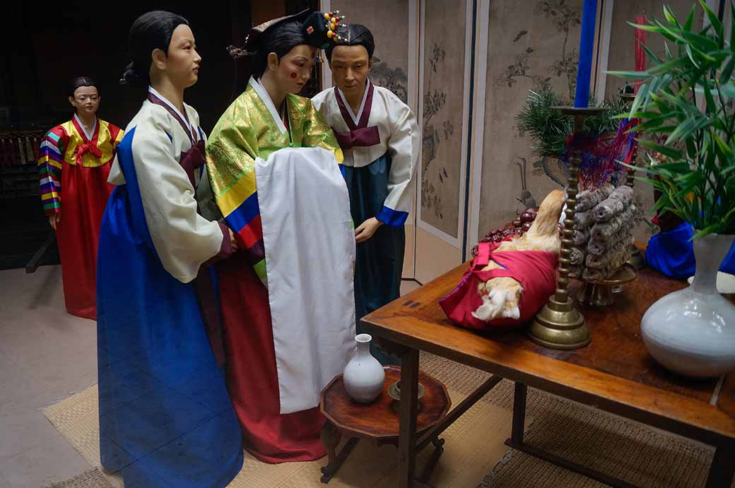 Korean wedding display