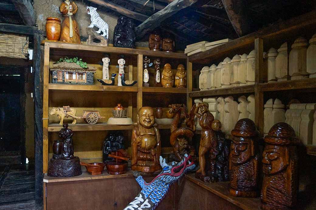 Wood carving shop