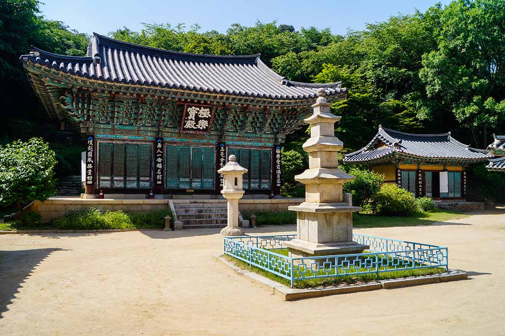 Temple with its stupa