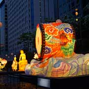 Cheonggyecheon  at night