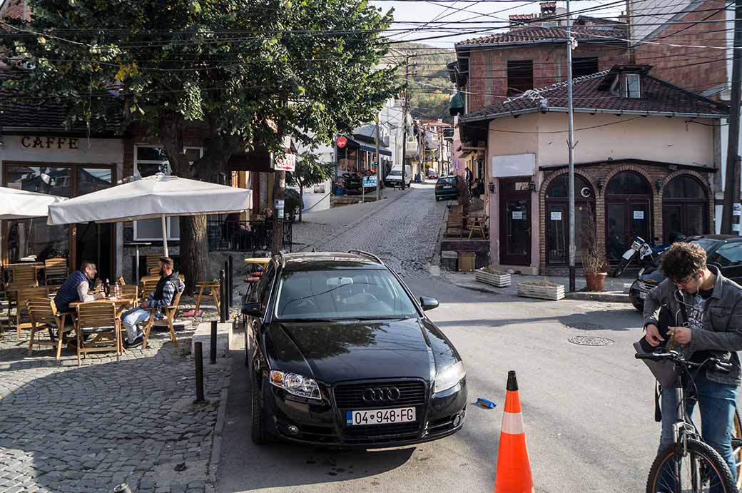 View into side street