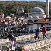 Stone bridge, mosque