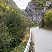 Rugova Canyon road