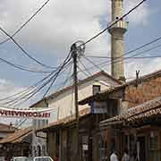 Shops, minaret