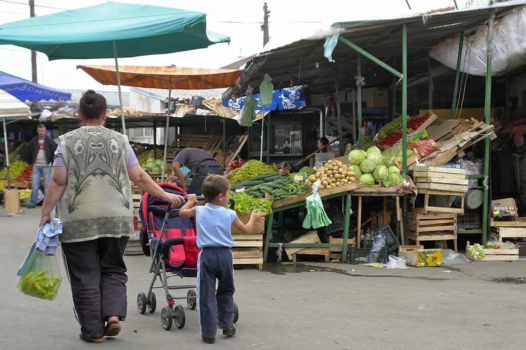 Shopping for vegetables