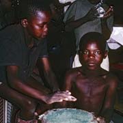 Boys drumming