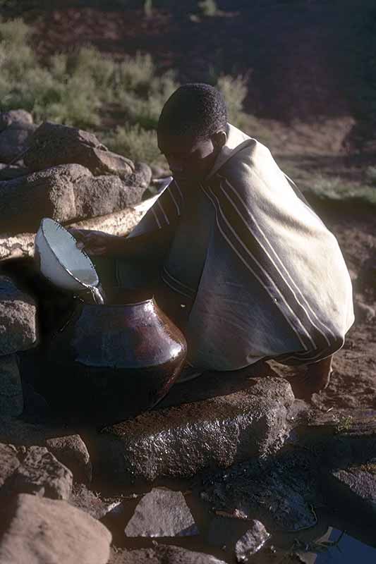 Fetching water