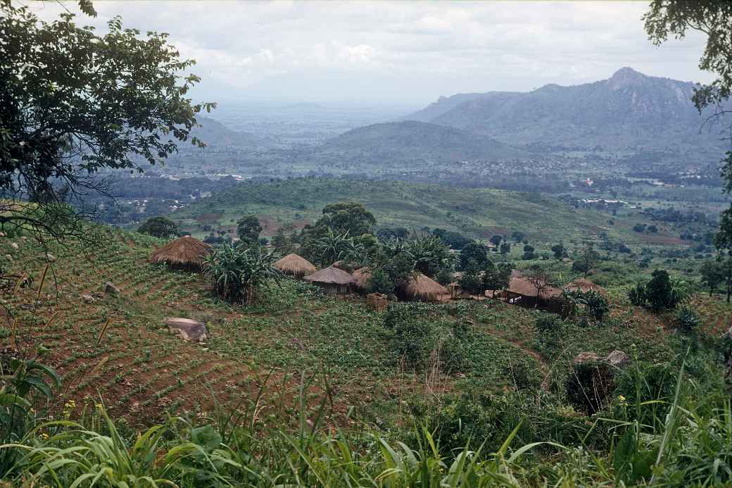 View from road to Zomba Plateau