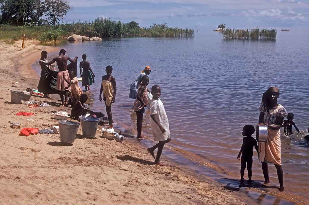 Laundry in Lake Malawi