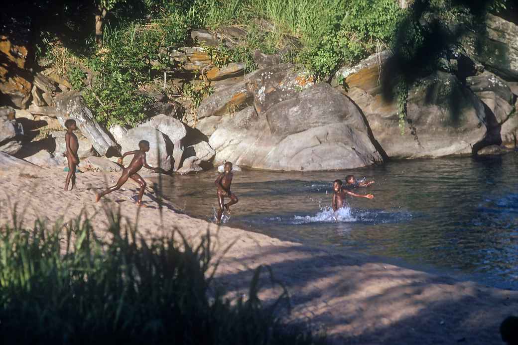 Swimmers, Chikale Beach