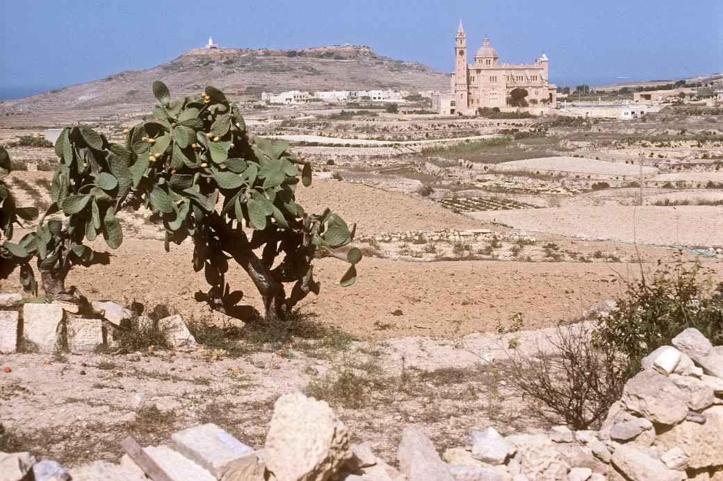 View to Ta’ Pinu basilica