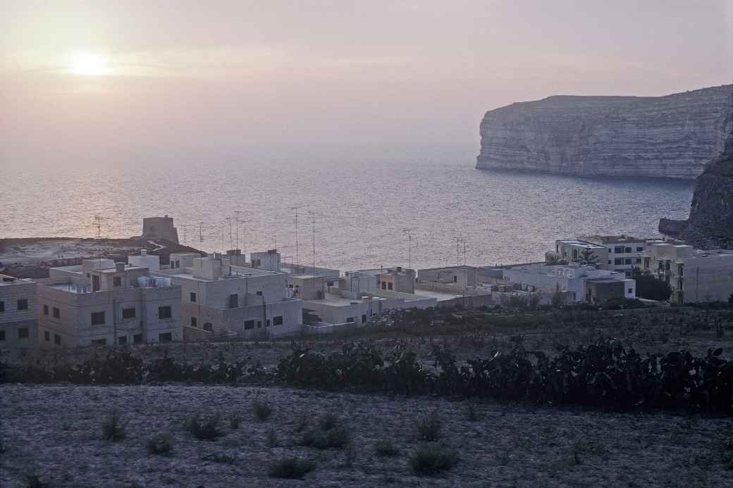 Sunset over Xlendi