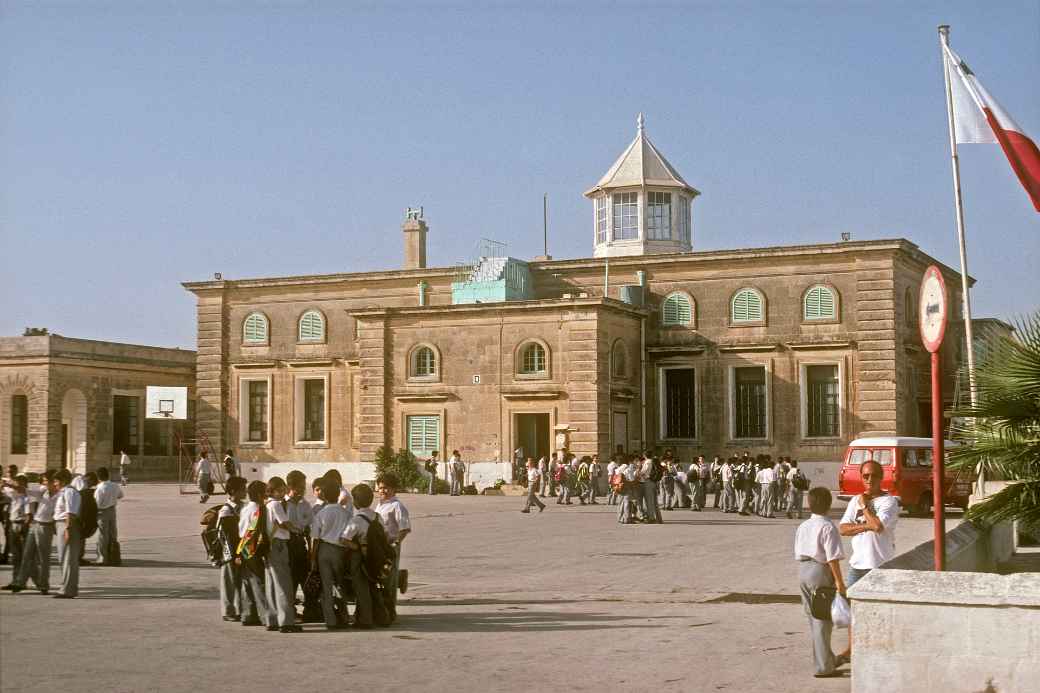 Schoolyard in Cospicua