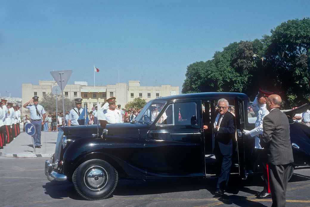 Arrival of the Maltese PM