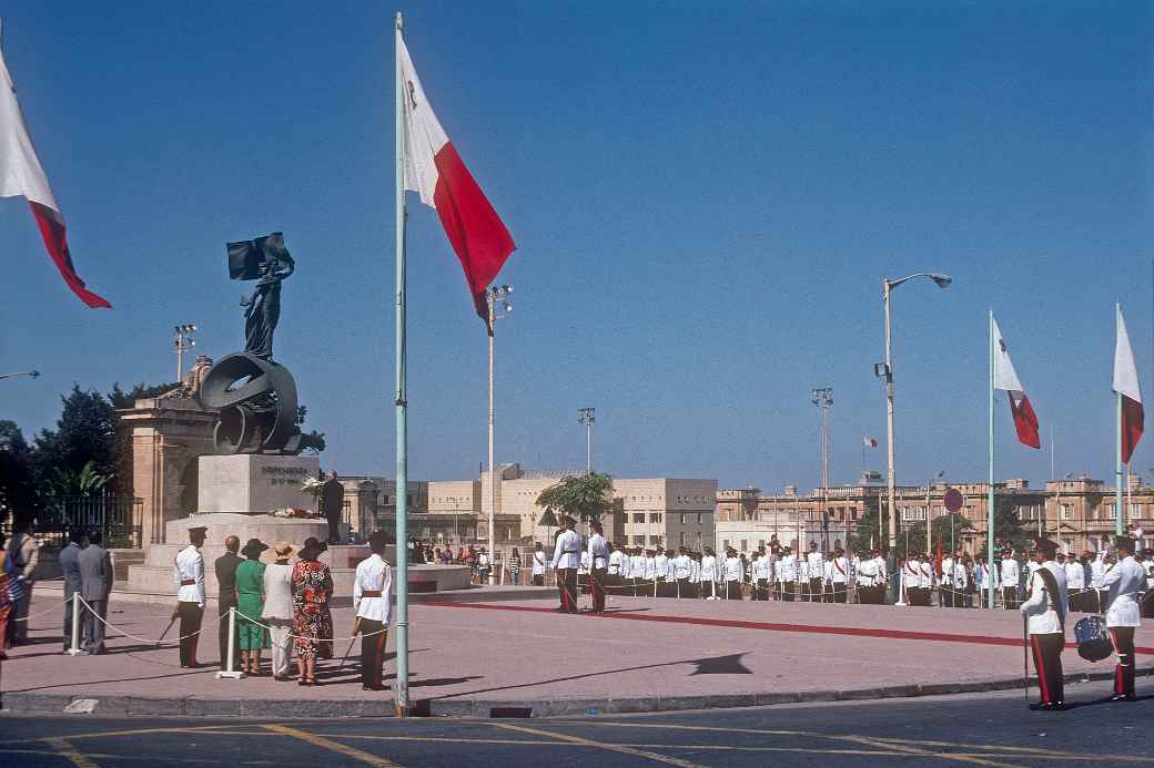 At the Independence monument