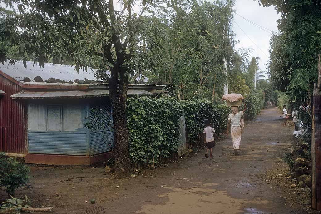 Village road, Mahébourg