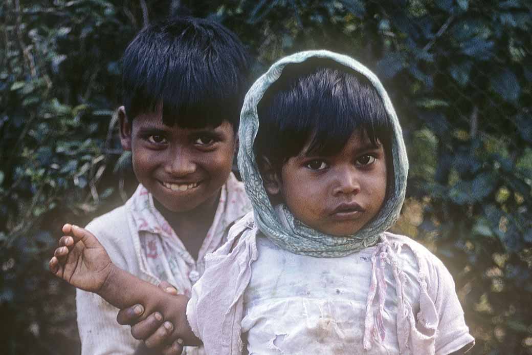 Boy and his brother, Rivière des Anguilles