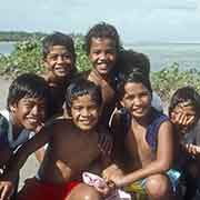 Boys on Leluh causeway