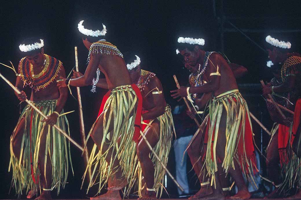 Dance by Micronesian men from Saipan