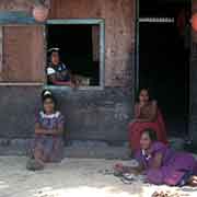 Four women at a house, Ruo