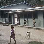 Walking to class, Walung school