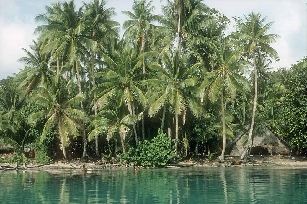 View to Relong village, Pulowat